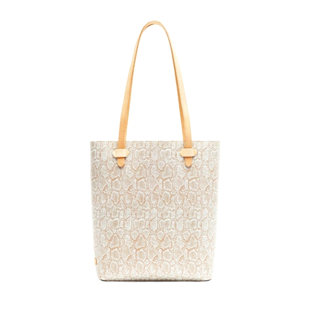 Consuela Tote - taupe snakeskin